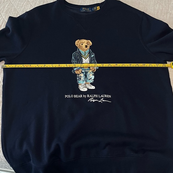 Polo by Ralph Lauren Dark Blue Sweater with Bear Motif - Picture 7 of 7